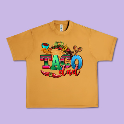 Taco Dad Urban Heavy Tee Designed By Adodesignshop