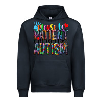 Navy Please be patient with me i have Autism Urban Hoodie - NancyCooperArtShop