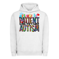 Pigment Lunar Rock Please be patient with me i have Autism Urban Hoodie - NancyCooperArtShop