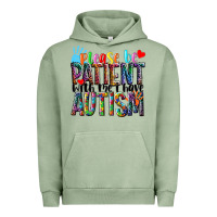 Pigment Oil Green Please be patient with me i have Autism Urban Hoodie - NancyCooperArtShop