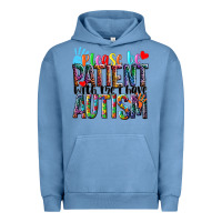Pigment Pebble Blue Please be patient with me i have Autism Urban Hoodie - NancyCooperArtShop