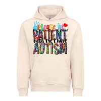Sandshell Please be patient with me i have Autism Urban Hoodie - NancyCooperArtShop