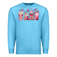 Ocean Blue christmas debbie cake white coffee cups Premium Sweatshirt - MaliasSmallBusiness