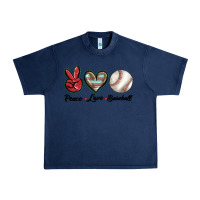 Navy peace love west Urban Heavy Tee - BarkalooDesign