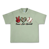 Oil Green peace love west Urban Heavy Tee - BarkalooDesign