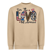 Mushroom for the lovee of america gnome Heavyweight Sweatshirt - CowhideDigitalArt