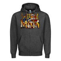 Charcoal Heather softball mom Zipper Hoodie - Jasminsmagicworld