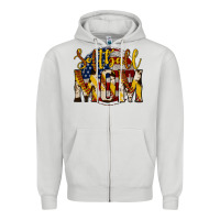 Dove Grey softball mom Zipper Hoodie - Jasminsmagicworld