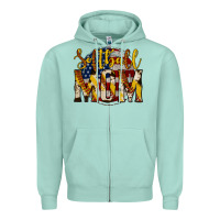 Seafoam softball mom Zipper Hoodie - Jasminsmagicworld