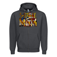 Smoke softball mom Zipper Hoodie - Jasminsmagicworld