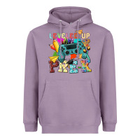 Lavender leveled up pre k Heavyweight Hoodie - NancyCooperArtShop