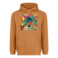 Meerkat leveled up pre k Heavyweight Hoodie - NancyCooperArtShop