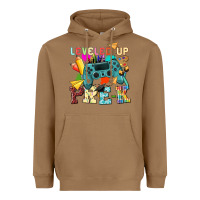 Toasted Coconut leveled up pre k Heavyweight Hoodie - NancyCooperArtShop