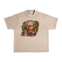 French Oak cow Urban Heavy Tee - JahusDesignShop