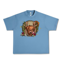 Pebble Blue cow Urban Heavy Tee - JahusDesignShop