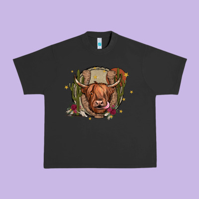 Cow Urban Heavy Tee Designed By Jahusdesignshop