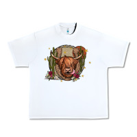 White cow Urban Heavy Tee - JahusDesignShop
