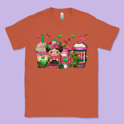 Mexican Coffee Cups Cafecito Classic Tee Designed By Jasminsmagicworld