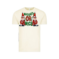 Vintage Arctic Naughty or nice christmas elfs Vintage Tee - FaDigitalArtStudio