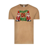 Vintage Camel Naughty or nice christmas elfs Vintage Tee - FaDigitalArtStudio