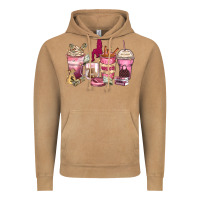 Girl Boss Coffee Cups Vintage Hoodie | Teevron