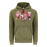 Vintage Olive Girl boss coffee cups Vintage Hoodie - Zillion Design Studio