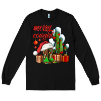 Black merry cowgirl  boots and cactus with gifts Long Sleeve Tee - AdoDesignShop