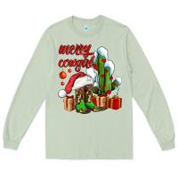 Matcha merry cowgirl  boots and cactus with gifts Long Sleeve Tee - AdoDesignShop