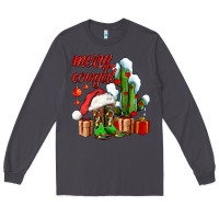 Smoke merry cowgirl  boots and cactus with gifts Long Sleeve Tee - AdoDesignShop