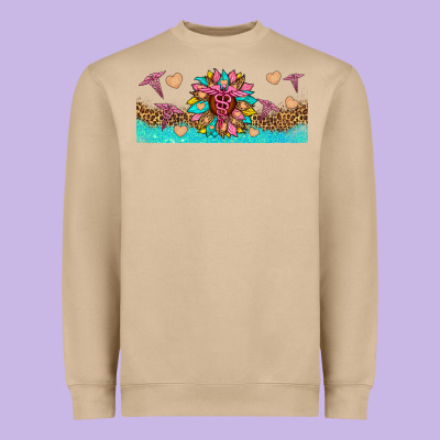 Nurse Sunflower Libbey Glass Heavyweight Sweatshirt Designed By Hra Design Shop