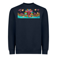 Navy nurse sunflower libbey glass Heavyweight Sweatshirt - HRA Design Shop
