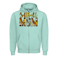Seafoam softball mom Zipper Hoodie - Jasminsmagicworld
