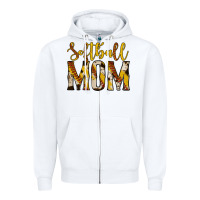 White softball mom Zipper Hoodie - Jasminsmagicworld
