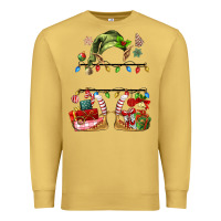 Antique Gold customize christmas elf Premium Sweatshirt - MaliasSmallBusiness