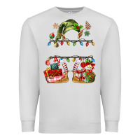 Dove Grey customize christmas elf Premium Sweatshirt - MaliasSmallBusiness