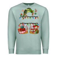 Seafoam customize christmas elf Premium Sweatshirt - MaliasSmallBusiness