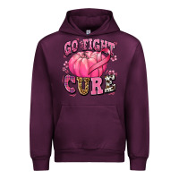 Mauve Wine go fight cure pumpkin Urban Hoodie - texasbilliewilder