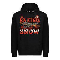 Black baking through the snow christmas Premium Hoodie - Jasminsmagicworld