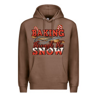 Chestnut baking through the snow christmas Premium Hoodie - Jasminsmagicworld