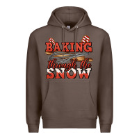 Coffee baking through the snow christmas Premium Hoodie - Jasminsmagicworld