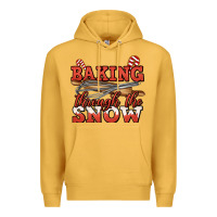 Mustard baking through the snow christmas Premium Hoodie - Jasminsmagicworld