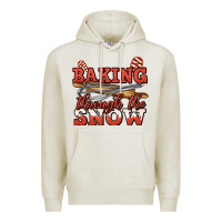 Oatmeal Heather baking through the snow christmas Premium Hoodie - Jasminsmagicworld
