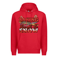 Red baking through the snow christmas Premium Hoodie - Jasminsmagicworld