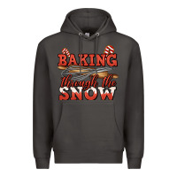 Smoke baking through the snow christmas Premium Hoodie - Jasminsmagicworld