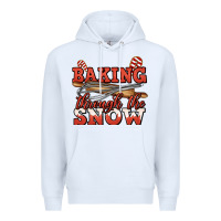 White baking through the snow christmas Premium Hoodie - Jasminsmagicworld