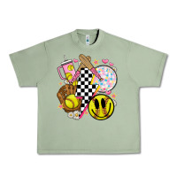 Oil Green retro softball Urban Heavy Tee - JahusDesignShop