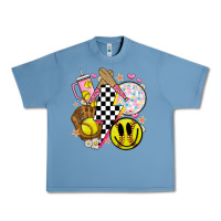 Pebble Blue retro softball Urban Heavy Tee - JahusDesignShop