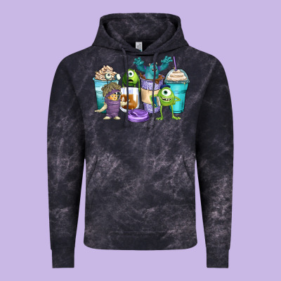 Cartoon Characters Coffee Cups Vintage Hoodie Designed By Zillion Design Studio