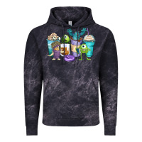 Cloud Black cartoon characters coffee cups Vintage Hoodie - Zillion Design Studio