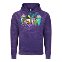 Cloud Purple cartoon characters coffee cups Vintage Hoodie - Zillion Design Studio
